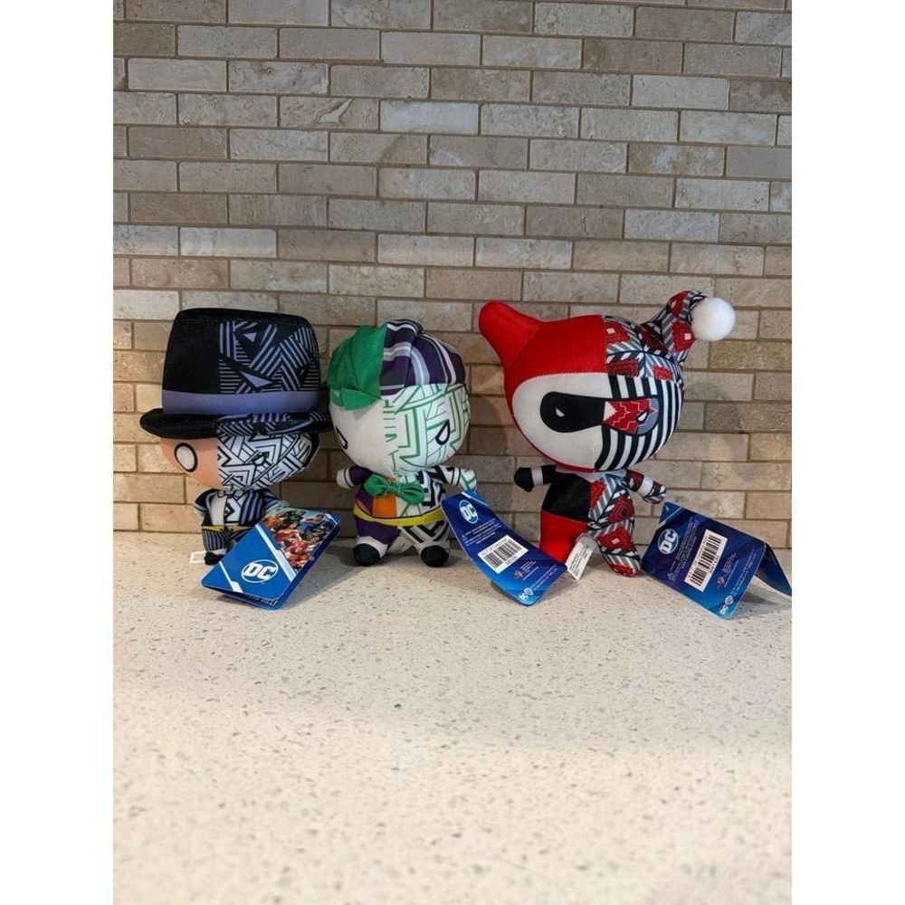 DC Comics Plush Set 3pc 7‎ Inches Figures NWT